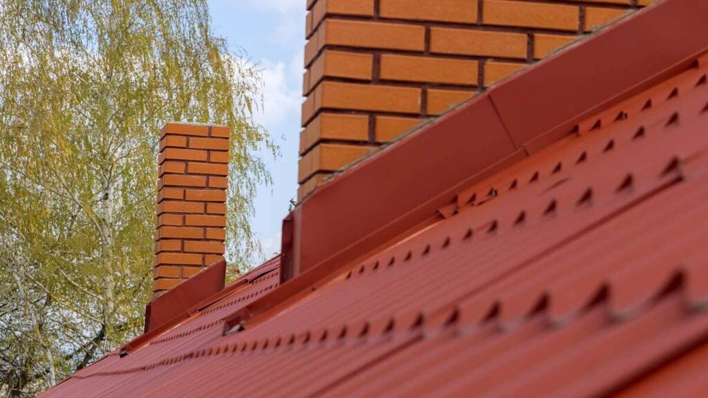 A well maintained metal roof