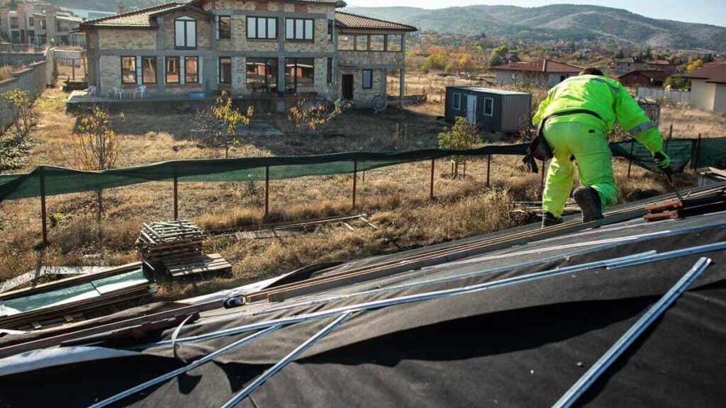 Reroofing a home near green mountain