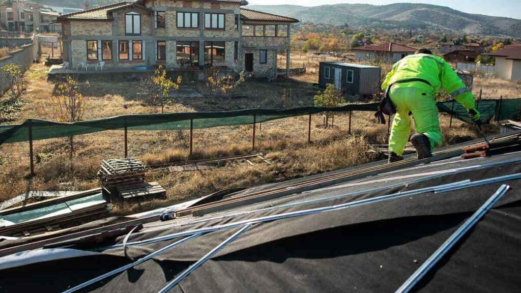 Reroofing a home near green mountain