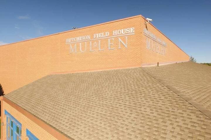 Mullen high school commercial roof