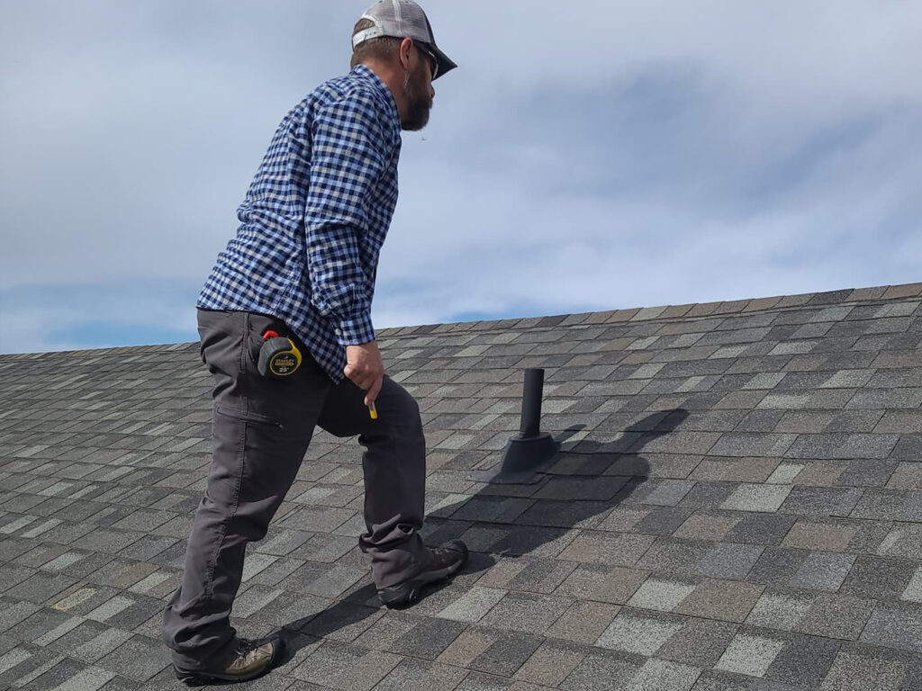 Denver roof inspection by a 3O3 team member