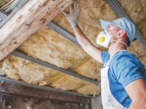 inspecting a roof from the inside of a home