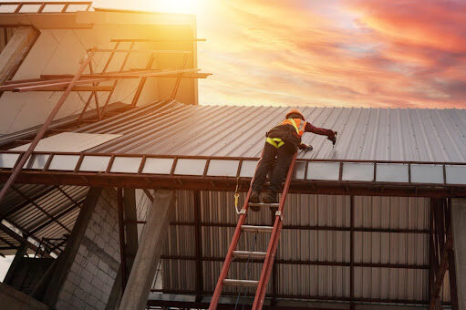 Inspecting metal roof