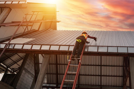 Inspecting metal roof