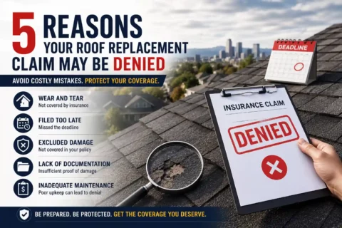 5 Reasons Your Roof Replacement Claim May Be Denied