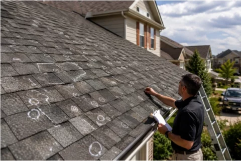 Hail Damage Roof Repair in Denver